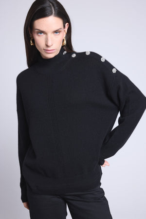 Pull Col Montant A Bijoux Baya