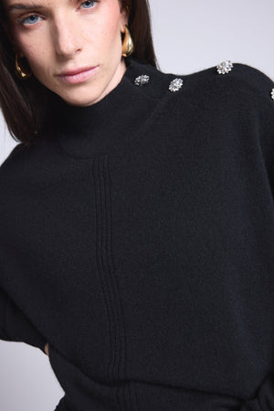 Pull Col Montant A Bijoux Baya