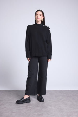 Pull Col Montant A Bijoux Baya