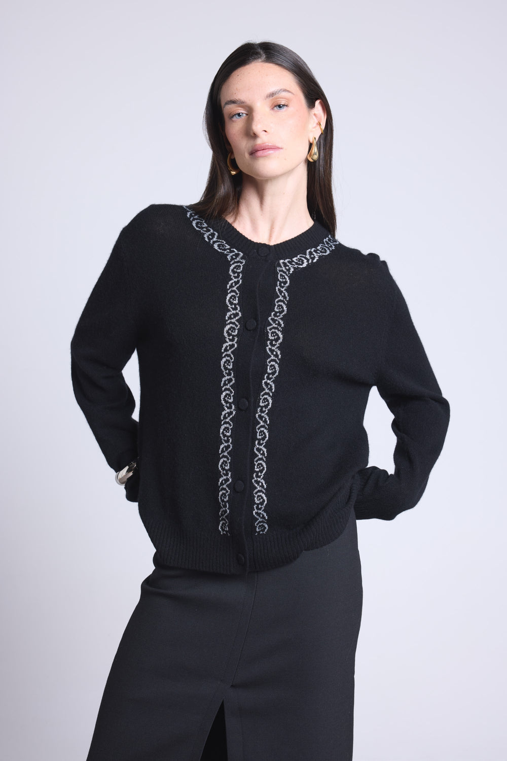 Cardigan Broderie Lurex Betty