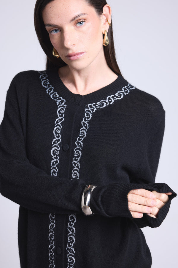 Cardigan Broderie Lurex Betty