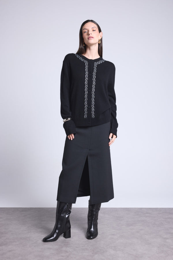 Cardigan Broderie Lurex Betty