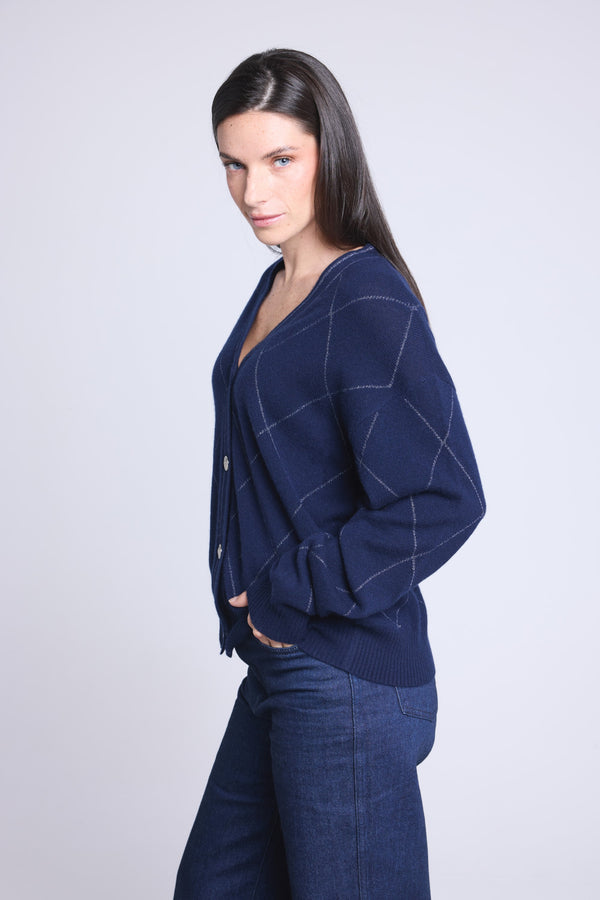 Gilet Carreaux Lurex Chloe