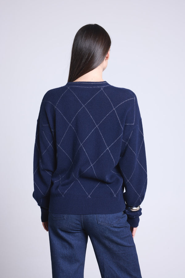 Gilet Carreaux Lurex Chloe