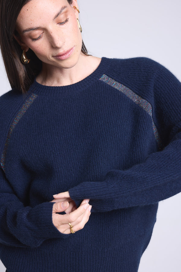 #BLEUMARINEETLUREXMULTICOLOR