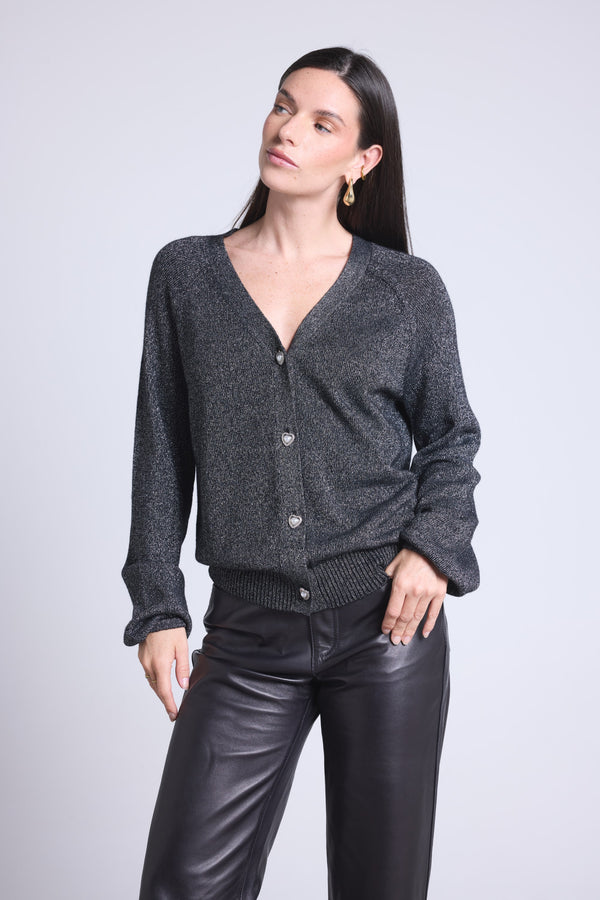 Cardigan Lurex Bijoux Crawford