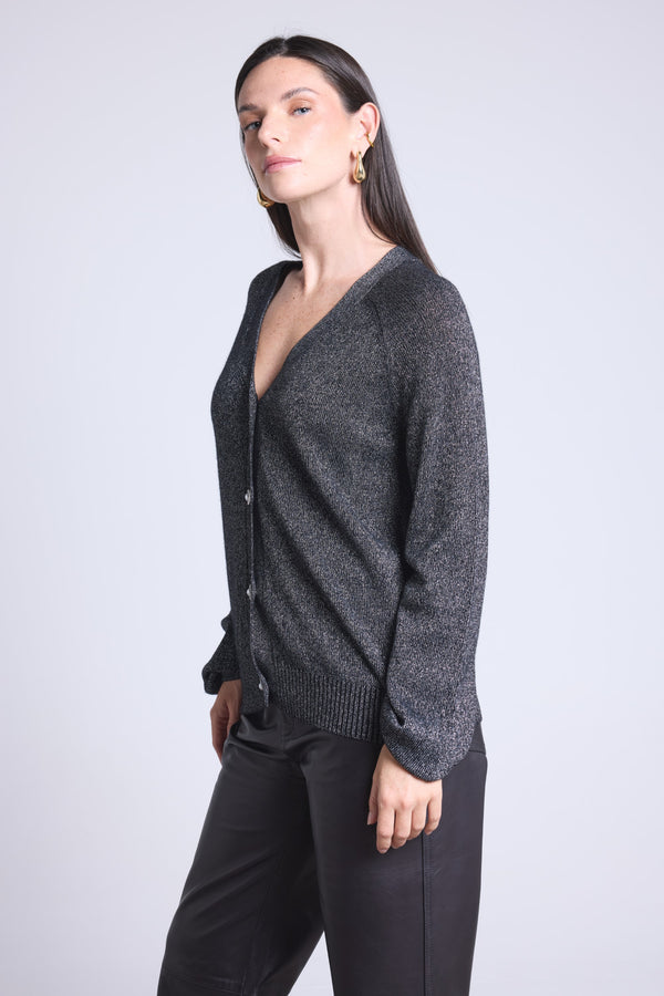 Cardigan Lurex Bijoux Crawford