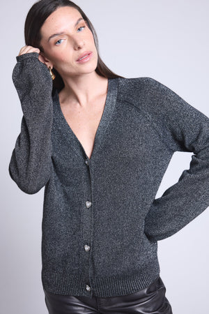 Cardigan Lurex Bijoux Crawford