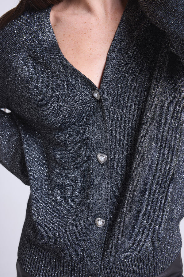 Cardigan Lurex Bijoux Crawford