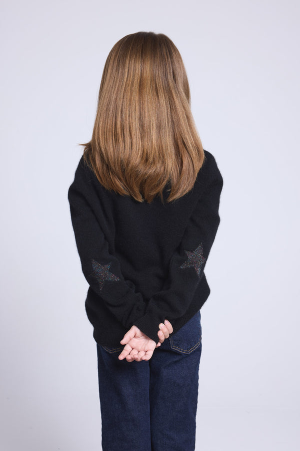 Pull Col Rond Etoile Coude Judy