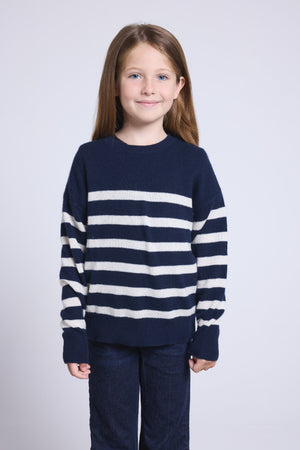 Pull Col Rond Col Rond Mariniere June Fille