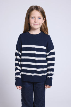 Pull Col Rond Col Rond Mariniere June Fille