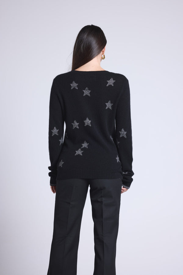 Pull Col Rond Etoiles Lolita