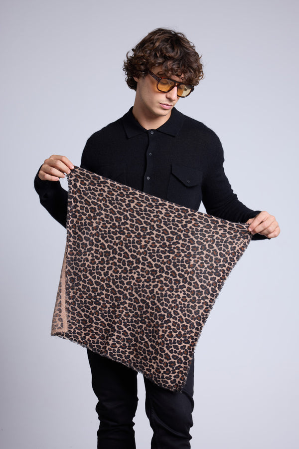 Echarpe Bandana Leopard Moussa