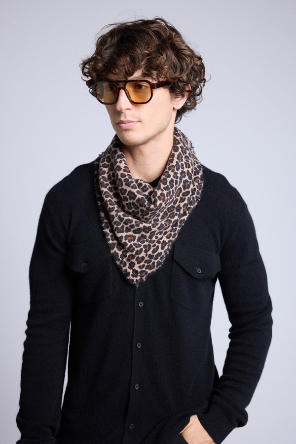 Echarpe Bandana Leopard Moussa
