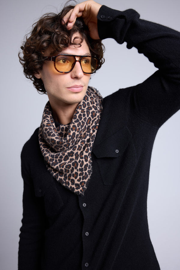 Echarpe Bandana Leopard Moussa