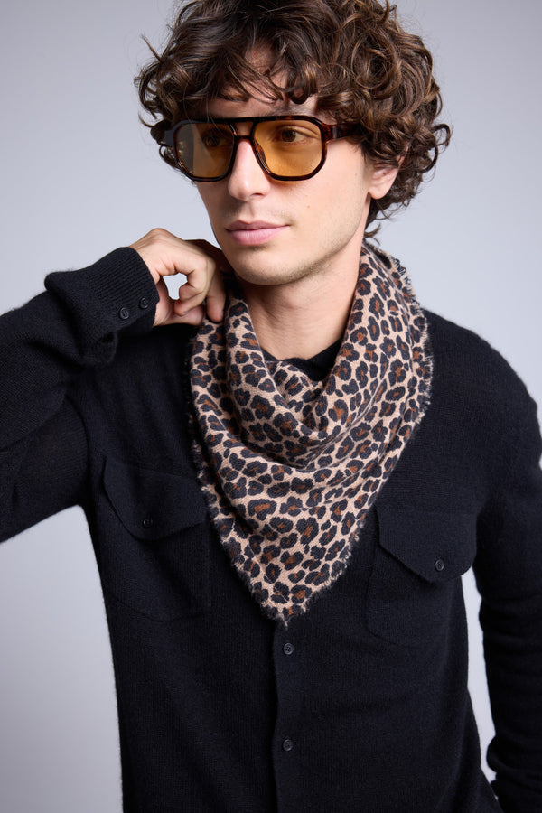 Echarpe Bandana Leopard Moussa