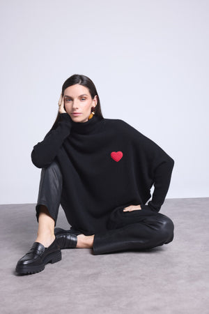 Pull Col Roule Poncho Naya