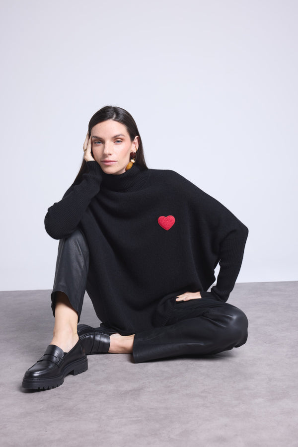 Pull Col Roule Poncho Naya