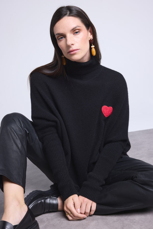 Pull Col Roule Poncho Naya