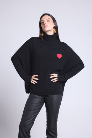 Pull Col Roule Poncho Naya