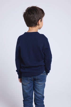 Pull Col Rond Gros Flocon Poirot