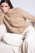 Cardigan Bijoux Cachemire Brosse Aguila