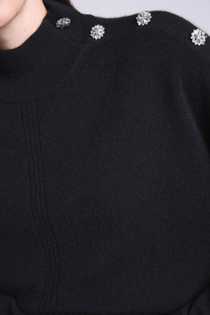 PULL COL MONTANT A BIJOUX - BAYA
