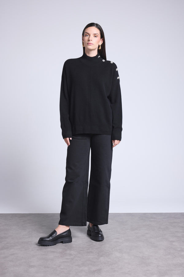 PULL COL MONTANT A BIJOUX - BAYA