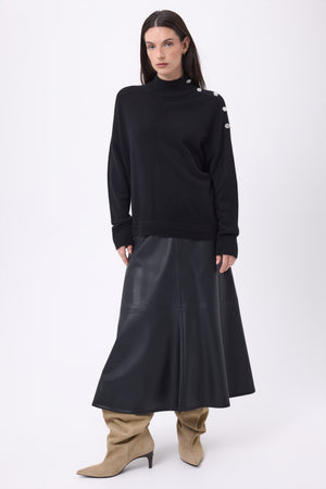 #NOIR-BOUTONSARGENT #FEMME