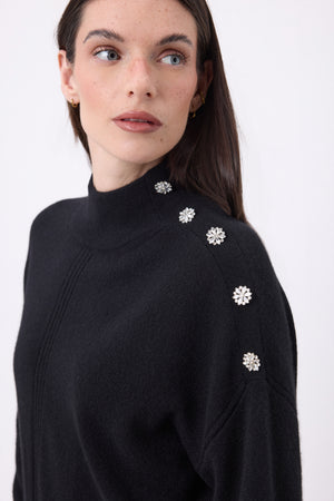#NOIR-BOUTONSARGENT #FEMME