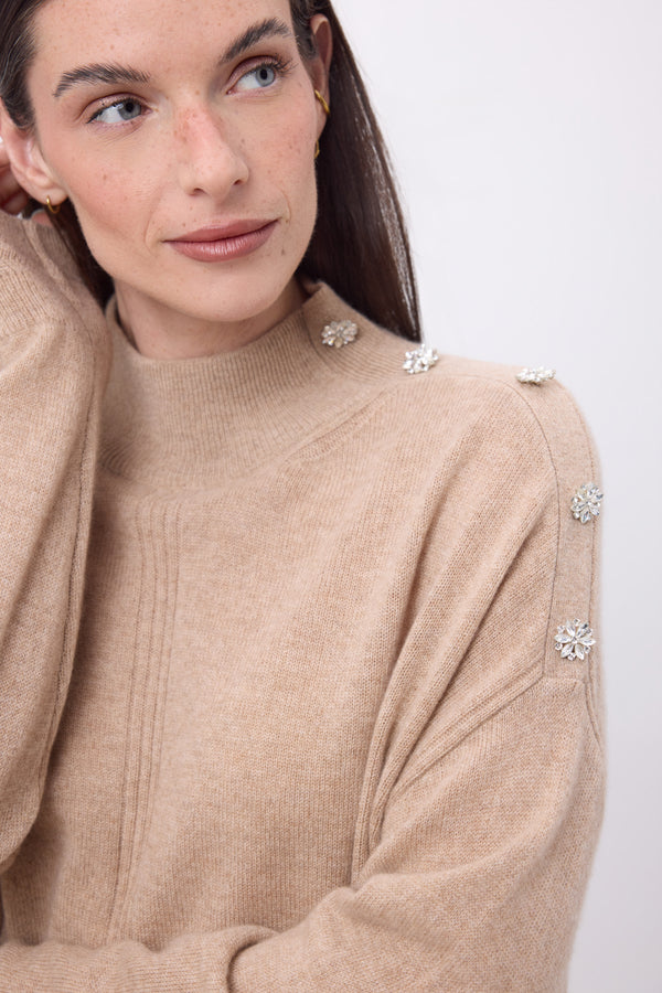 #BEIGECREME-BOUTONSARGENT #FEMME