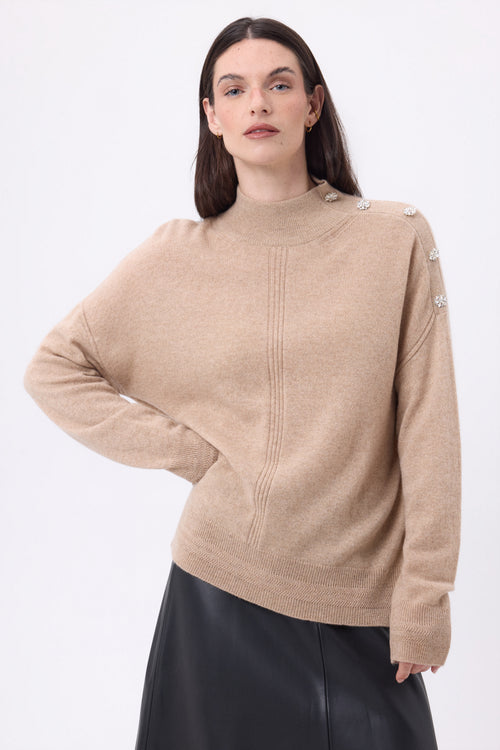 #BEIGECREME-BOUTONSARGENT #FEMME