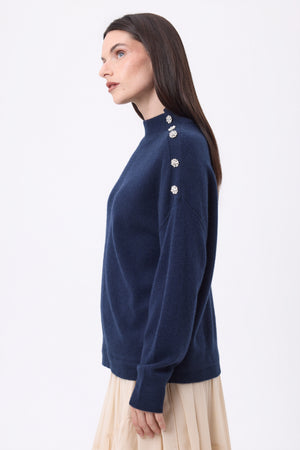 #BLEUMARINE-BOUTONSARGENT #FEMME