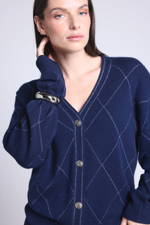 GILET CARREAUX LUREX - CHLOE