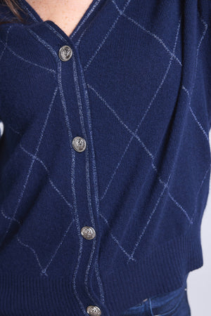 GILET CARREAUX LUREX - CHLOE