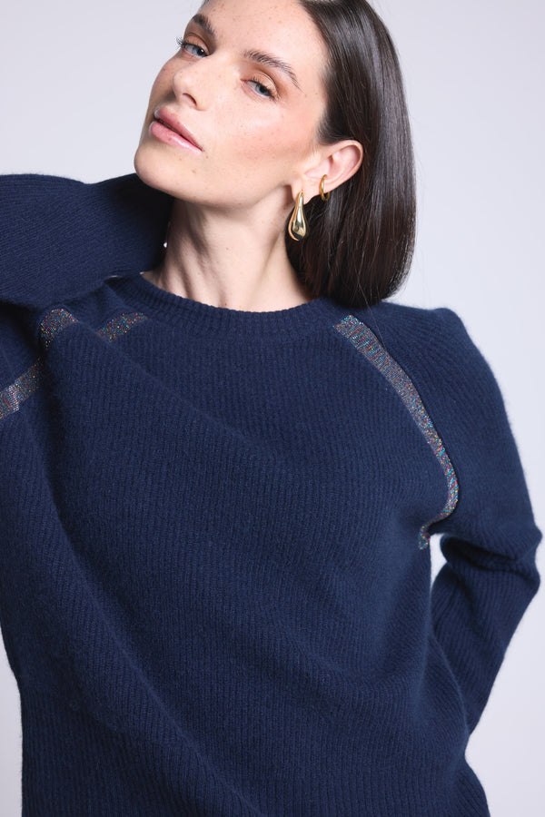 #BLEUMARINEETLUREXMULTICOLOR