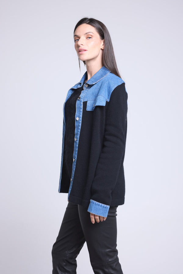 VESTE DENIM CACHEMIRE - DAPHNE