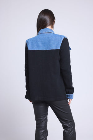 VESTE DENIM CACHEMIRE - DAPHNE