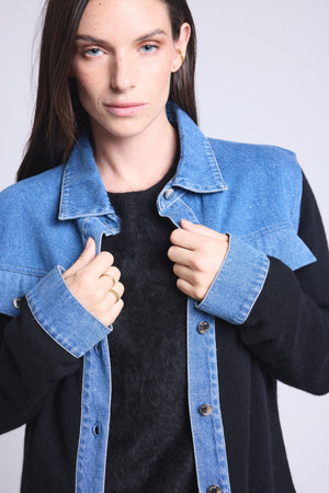 VESTE DENIM CACHEMIRE - DAPHNE