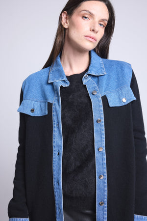 VESTE DENIM CACHEMIRE - DAPHNE