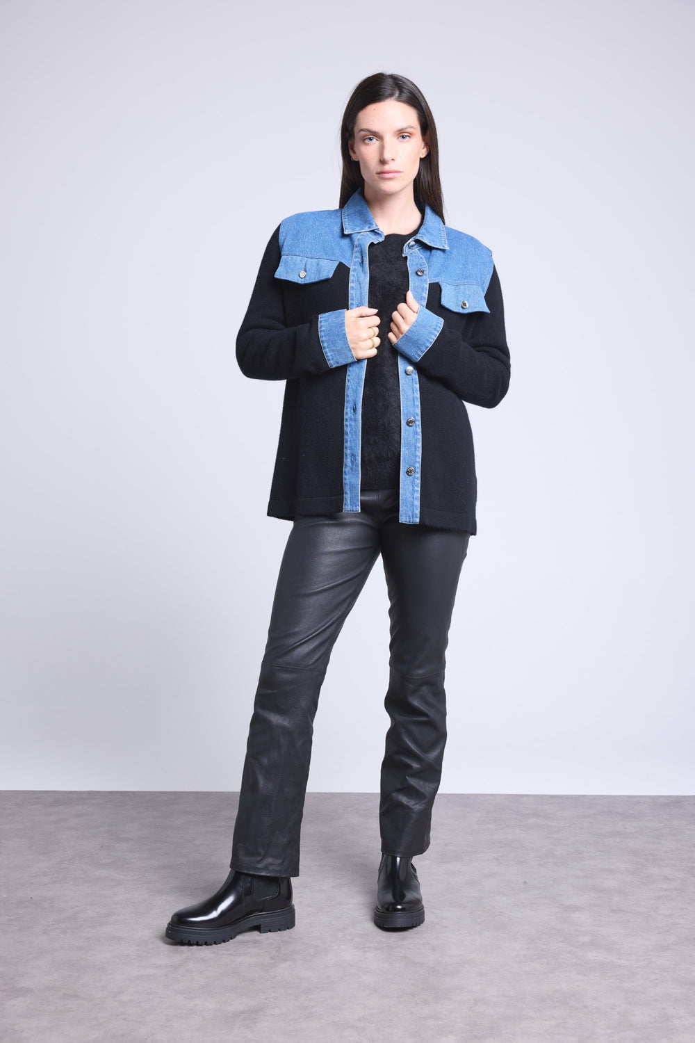 VESTE DENIM CACHEMIRE - DAPHNE