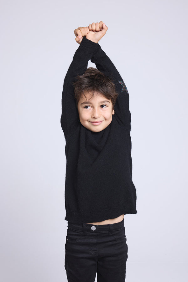 Pull Col Rond Etoile Coude Judy