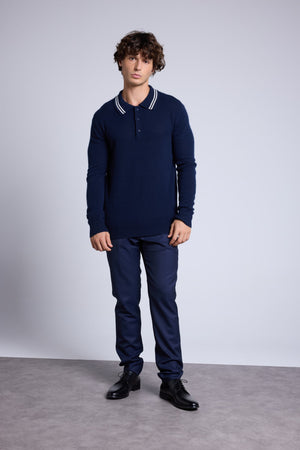 PULL  COL POLO RAYURES - JULES