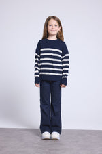 Pull Col Rond Col Rond Mariniere June Fille