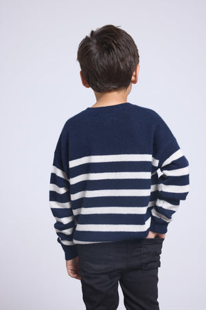 PULL COL ROND COL ROND MARINIERE - JUNE