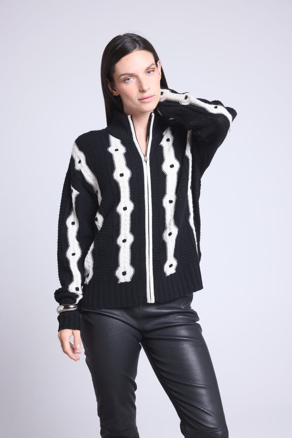 GILET A CONTRASTE - MADDIE