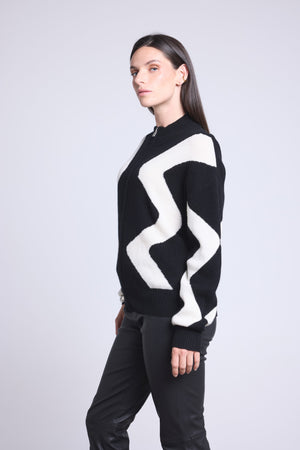VESTE ZIPEE GRAPHIQUE - MAGALI
