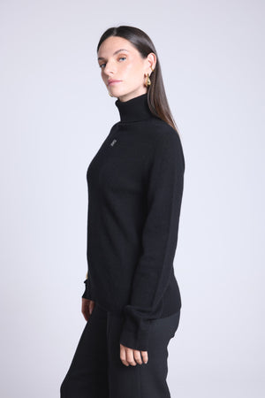 PULL COL ROULE MONOGRAMME