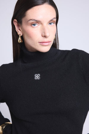 PULL COL ROULE MONOGRAMME